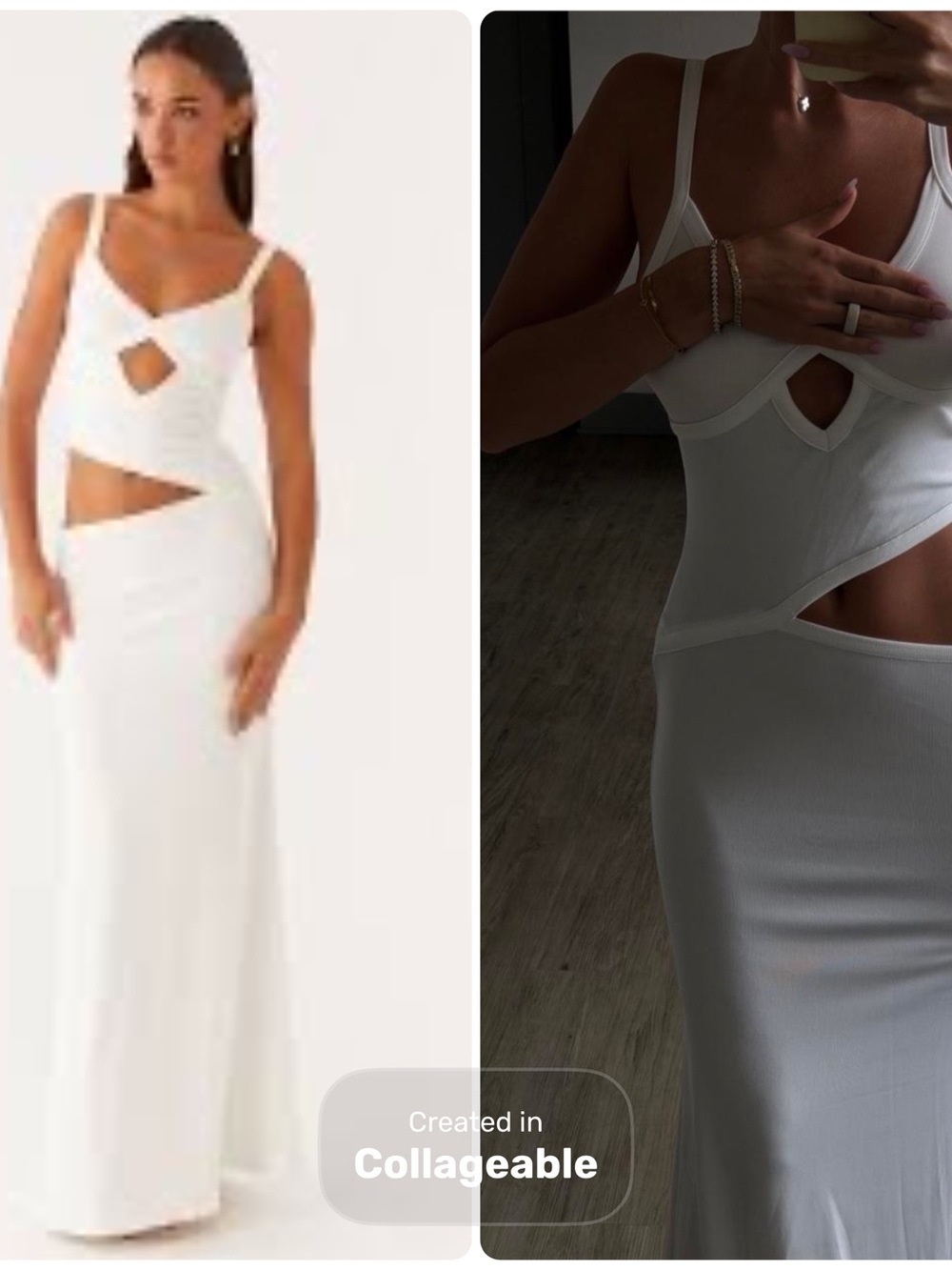 ‼️WOW‼️Women’s White Cutout Maxi Dress‼️NWOT‼️